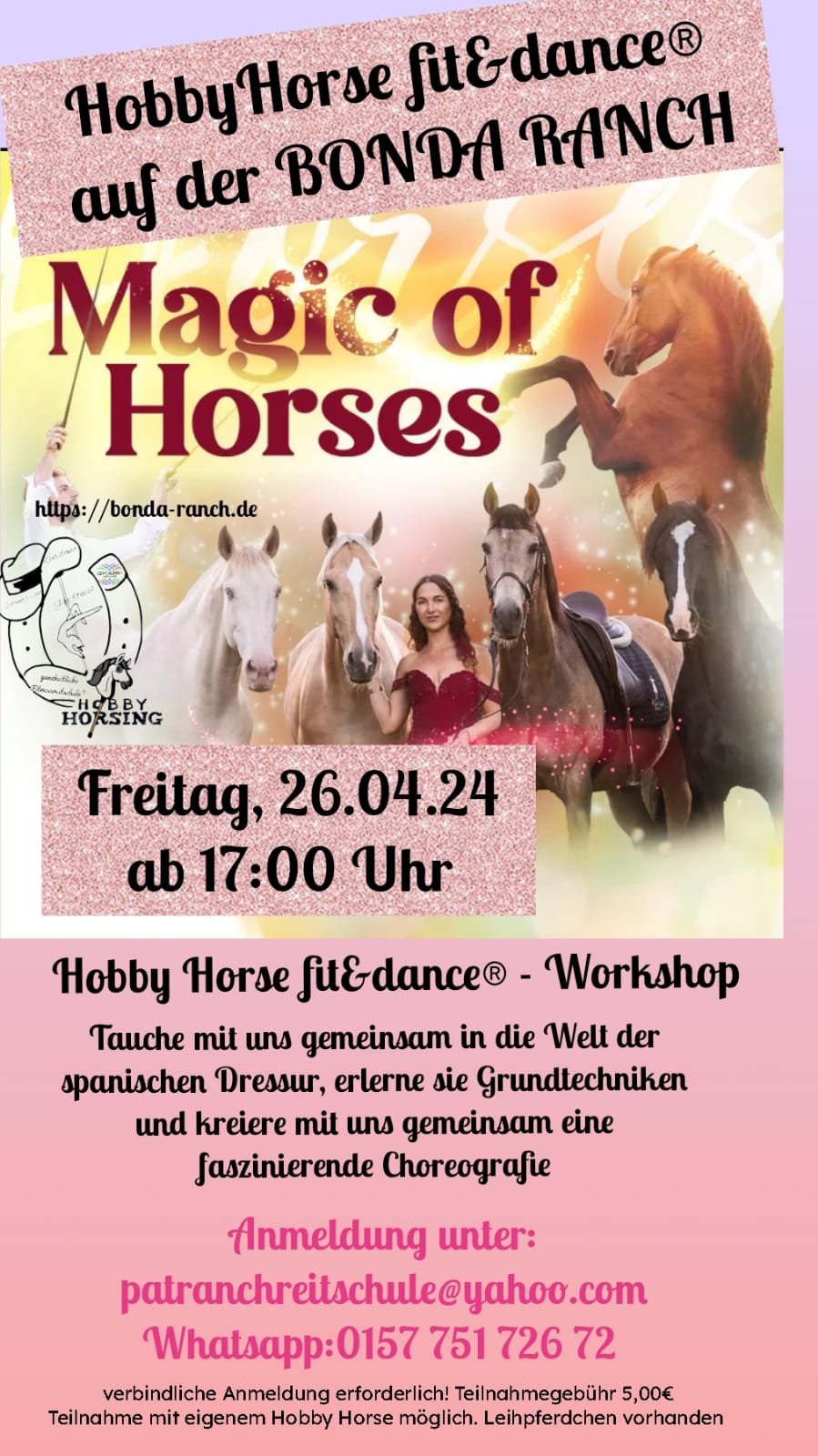 Magic of Horses - Hobby Horsing Workshop - Flyer